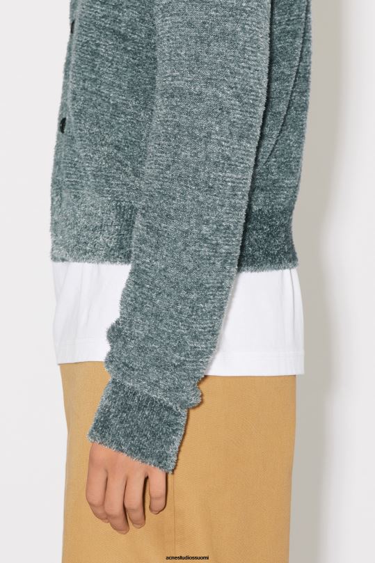 Acne Studios vaatteet harmaa 0VF2B940 pyöreäkauluksinen neuletakki unisex