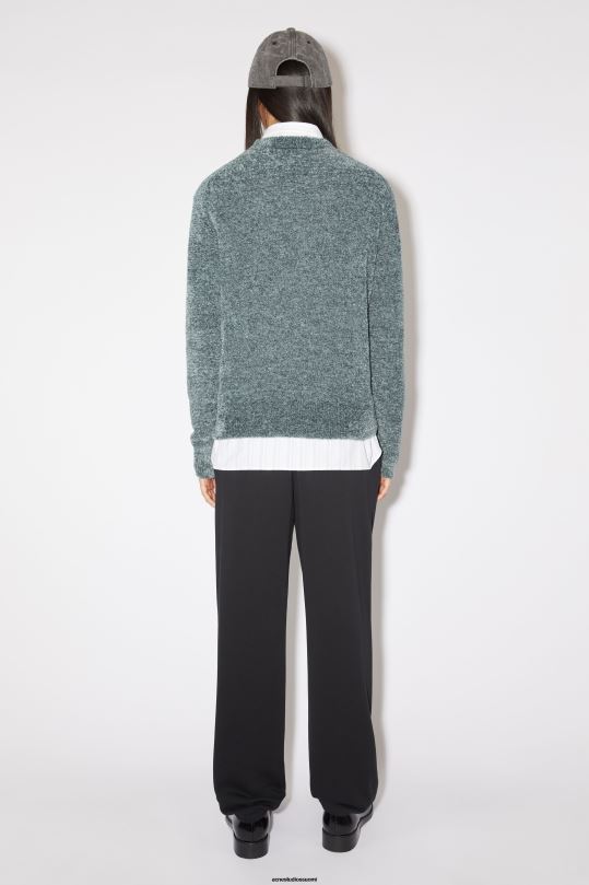 Acne Studios vaatteet harmaa 0VF2B94 pyöreä kaula-aukkoinen unisex-neulepusero