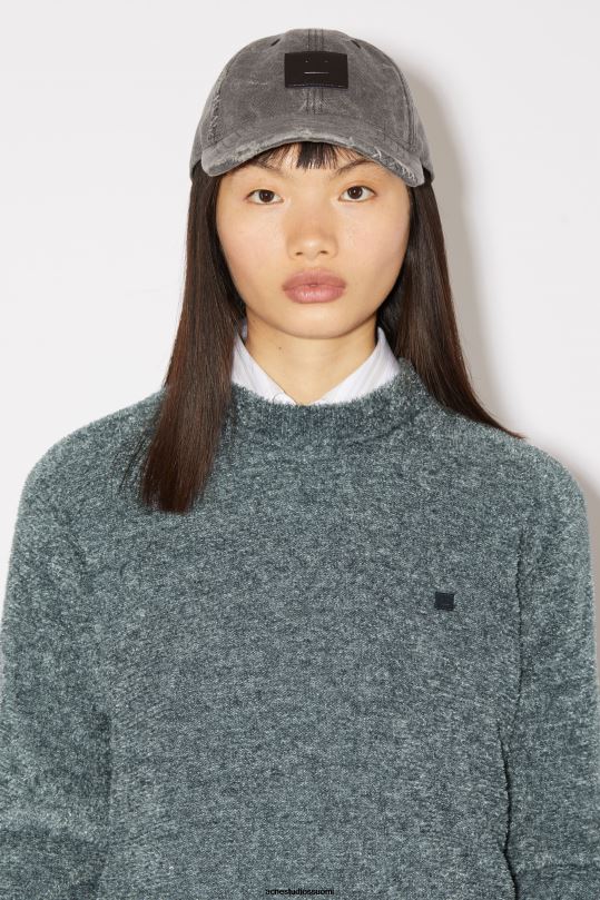 Acne Studios vaatteet harmaa 0VF2B94 pyöreä kaula-aukkoinen unisex-neulepusero