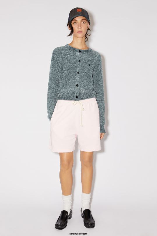 Acne Studios vaatteet harmaa 0VF2B96 pyöreäkauluksinen neuletakki unisex