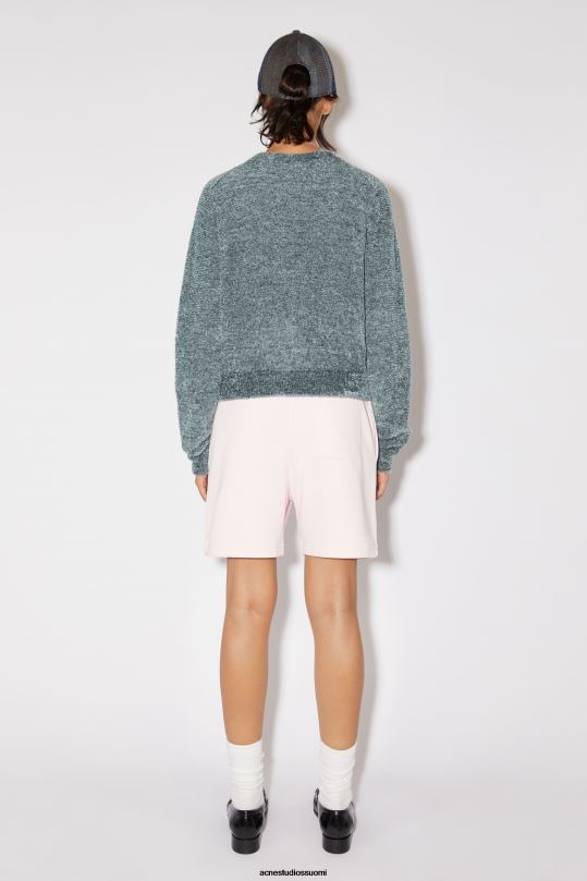 Acne Studios vaatteet harmaa 0VF2B96 pyöreäkauluksinen neuletakki unisex