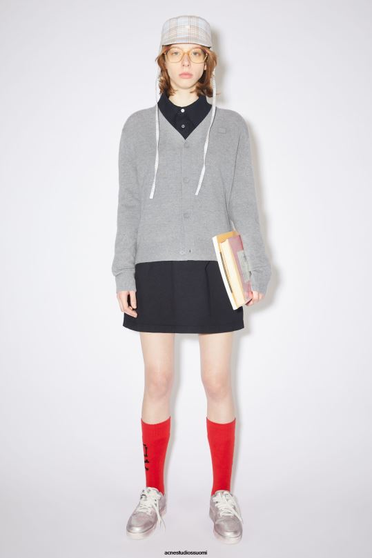 Acne Studios vaatteet harmaa melansi 0VF2B416 villatakki unisex