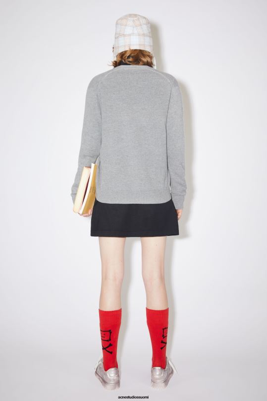 Acne Studios vaatteet harmaa melansi 0VF2B416 villatakki unisex