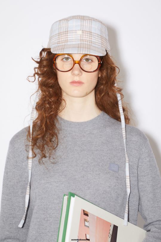 Acne Studios vaatteet harmaa melansi 0VF2B418 villapaita, pyöreäkauluksinen unisex