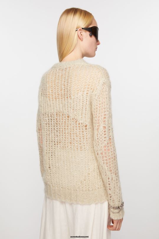 Acne Studios vaatteet hiekka beige 0VF2B69 mohair sekoituspusero