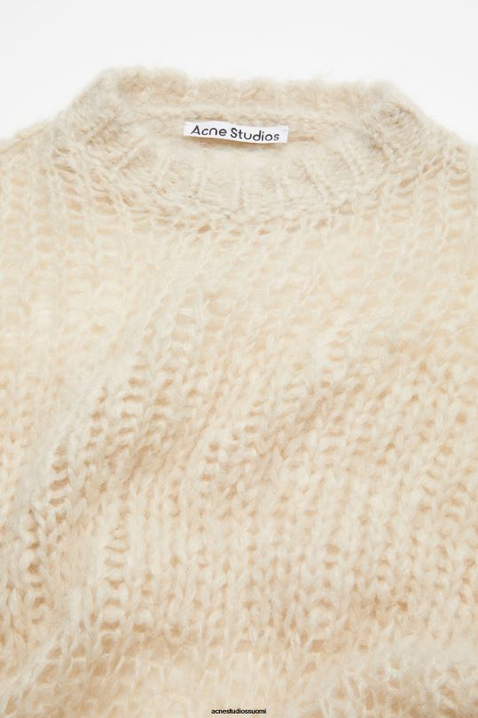 Acne Studios vaatteet hiekka beige 0VF2B69 mohair sekoituspusero