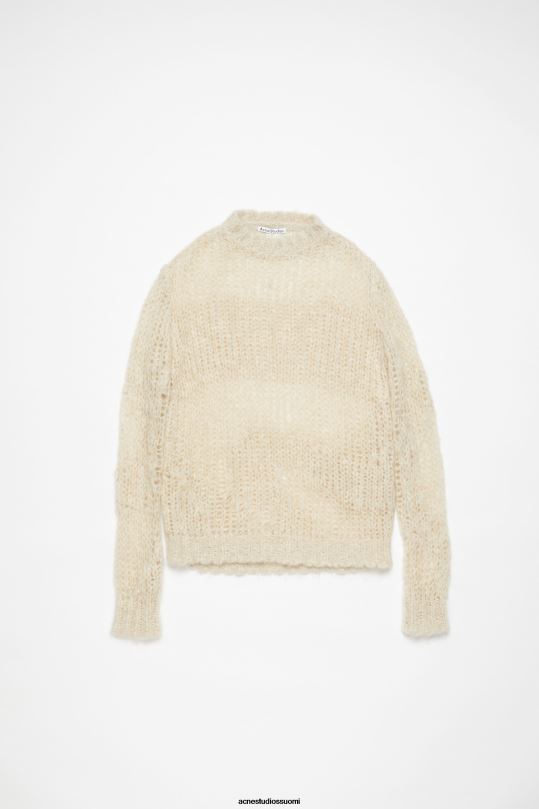 Acne Studios vaatteet hiekka beige 0VF2B69 mohair sekoituspusero