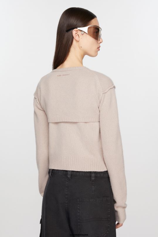 Acne Studios vaatteet hiekka beige 0VF2B72 neulottu neuletakkisetti