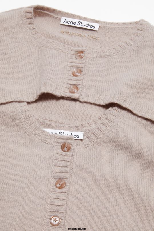 Acne Studios vaatteet hiekka beige 0VF2B72 neulottu neuletakkisetti