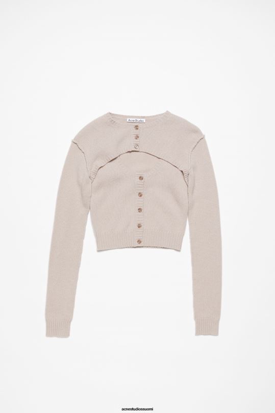 Acne Studios vaatteet hiekka beige 0VF2B72 neulottu neuletakkisetti