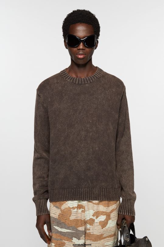 Acne Studios vaatteet kahvin ruskea 0VF2B1101 happopesu jumpperi