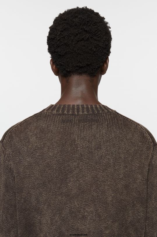 Acne Studios vaatteet kahvin ruskea 0VF2B1101 happopesu jumpperi