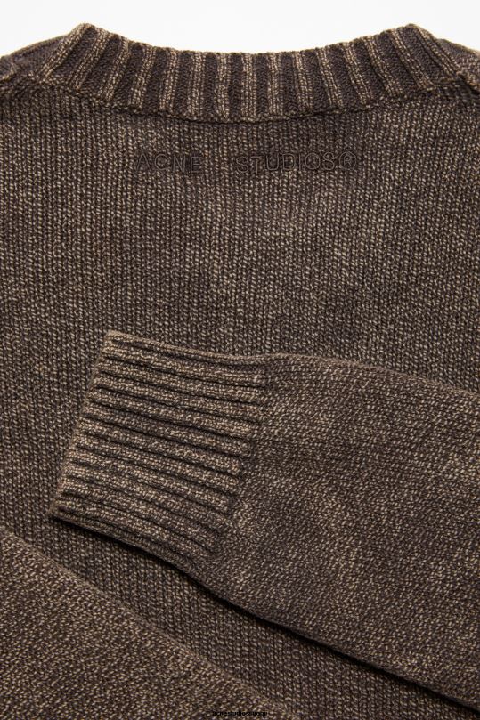 Acne Studios vaatteet kahvin ruskea 0VF2B1101 happopesu jumpperi