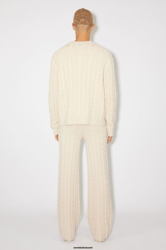 Acne Studios vaatteet kaurapuuro melange 0VF2B933 kaapelivillapusero unisex