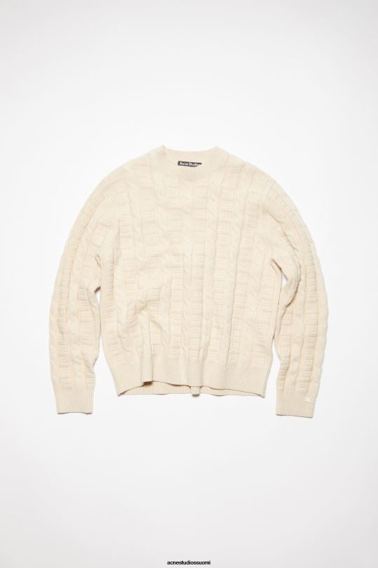 Acne Studios vaatteet kaurapuuro melange 0VF2B933 kaapelivillapusero unisex