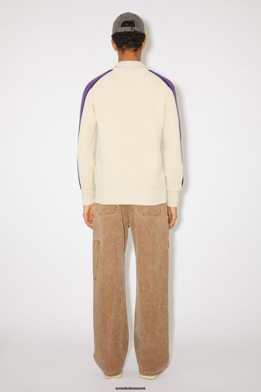 Acne Studios vaatteet kaurapuuro melange 0VF2B938 pyöreäkauluksinen neuletakki unisex