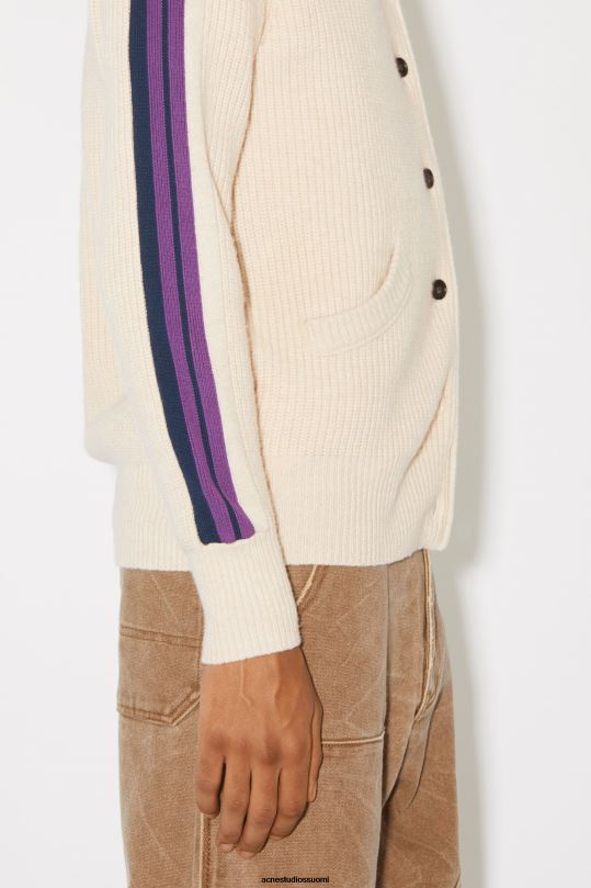 Acne Studios vaatteet kaurapuuro melange 0VF2B938 pyöreäkauluksinen neuletakki unisex