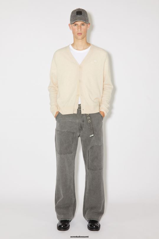 Acne Studios vaatteet kaurapuuro melange 0VF2B941 V-kaula-aukkoinen unisex-neuletakki