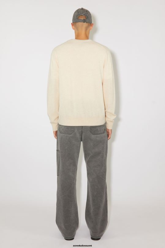 Acne Studios vaatteet kaurapuuro melange 0VF2B941 V-kaula-aukkoinen unisex-neuletakki