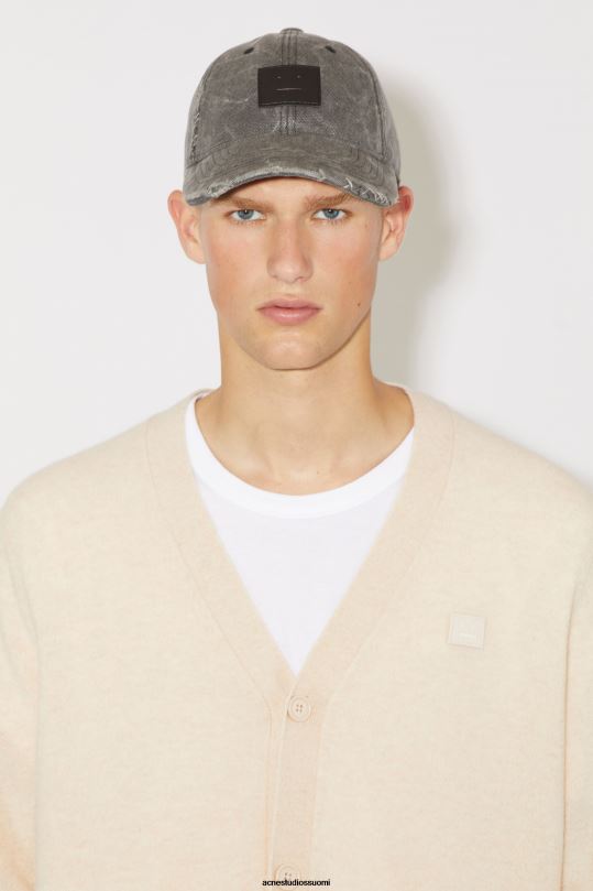 Acne Studios vaatteet kaurapuuro melange 0VF2B941 V-kaula-aukkoinen unisex-neuletakki