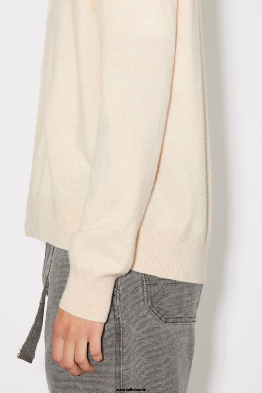 Acne Studios vaatteet kaurapuuro melange 0VF2B941 V-kaula-aukkoinen unisex-neuletakki