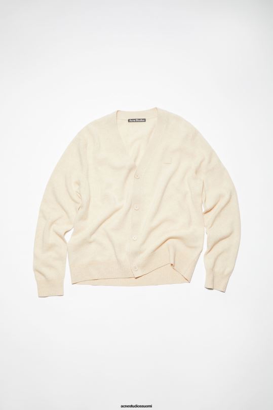 Acne Studios vaatteet kaurapuuro melange 0VF2B941 V-kaula-aukkoinen unisex-neuletakki
