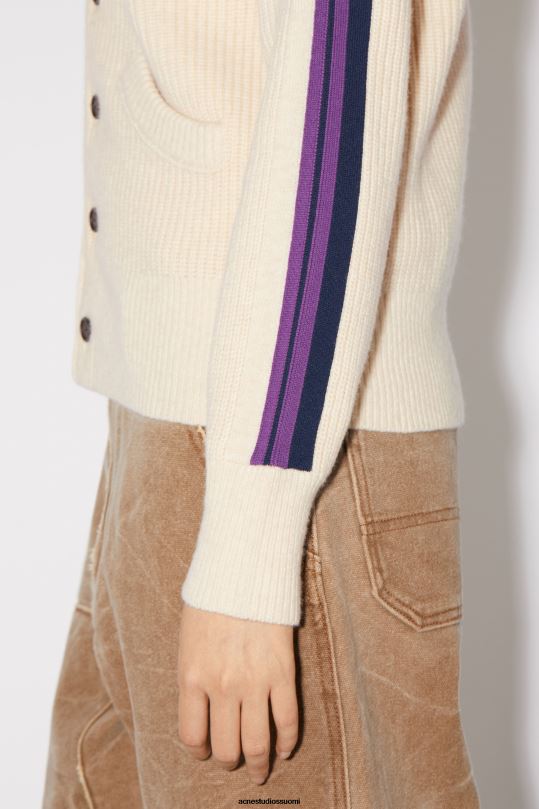 Acne Studios vaatteet kaurapuuro melange 0VF2B95 pyöreäkauluksinen neuletakki unisex