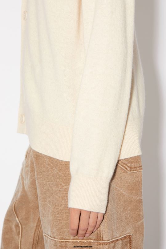 Acne Studios vaatteet kaurapuuro melange 0VF2B97 V-kaula-aukkoinen unisex-neuletakki