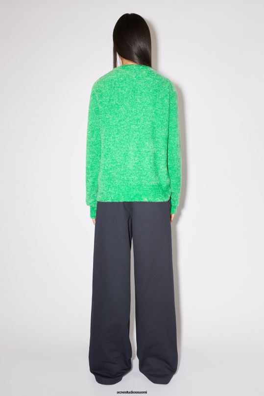 Acne Studios vaatteet kirkkaanvihreä 0VF2B83 pyöreä kaula-aukkoinen unisex-neulepusero