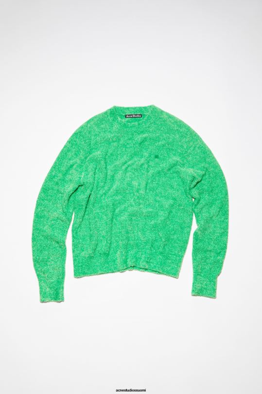 Acne Studios vaatteet kirkkaanvihreä 0VF2B83 pyöreä kaula-aukkoinen unisex-neulepusero