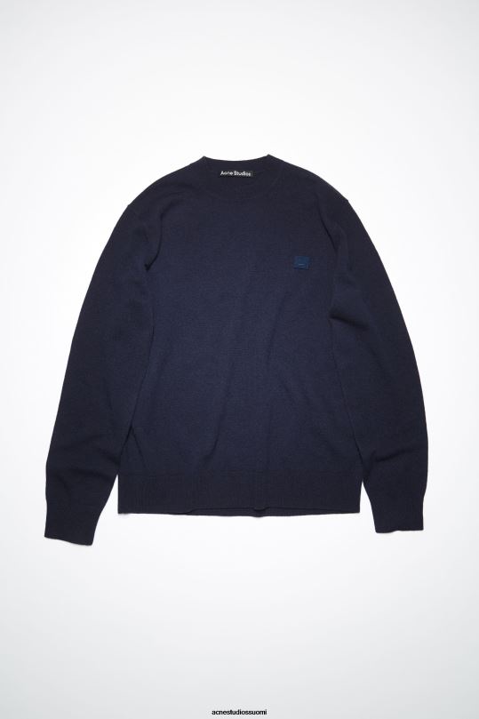 Acne Studios vaatteet laivasto 0VF2B1197 villainen pyöreäkauluksinen pusero
