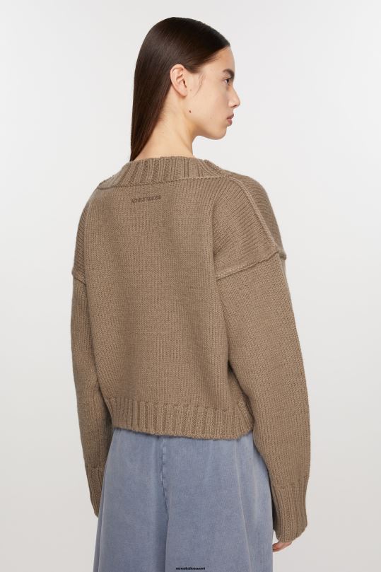 Acne Studios vaatteet mudan ruskea 0VF2B70 neuloa neuletakki