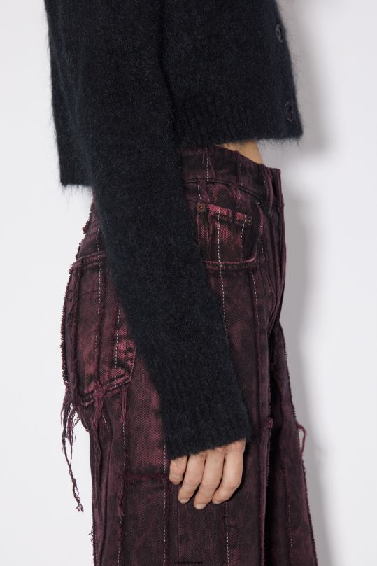 Acne Studios vaatteet musta 0VF2B108 villainen mohair neuletakki