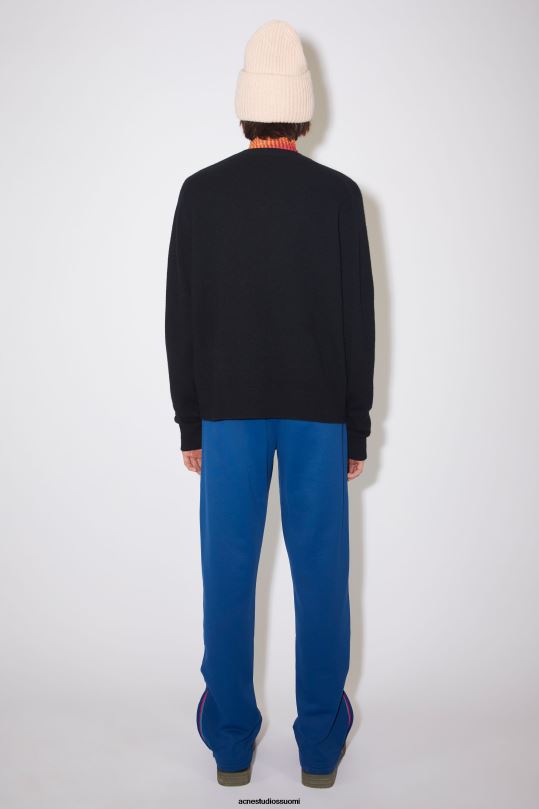 Acne Studios vaatteet musta 0VF2B1185 pyöreä kaula-aukkoinen neule unisex