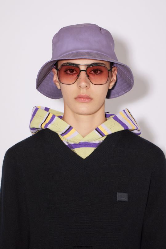 Acne Studios vaatteet musta 0VF2B413 villainen V-kaula-aukkoinen villapaita unisex