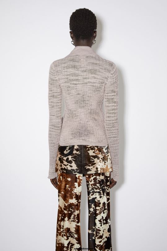 Acne Studios vaatteet pölyinen lila 0VF2B118 leveä kylkipusero