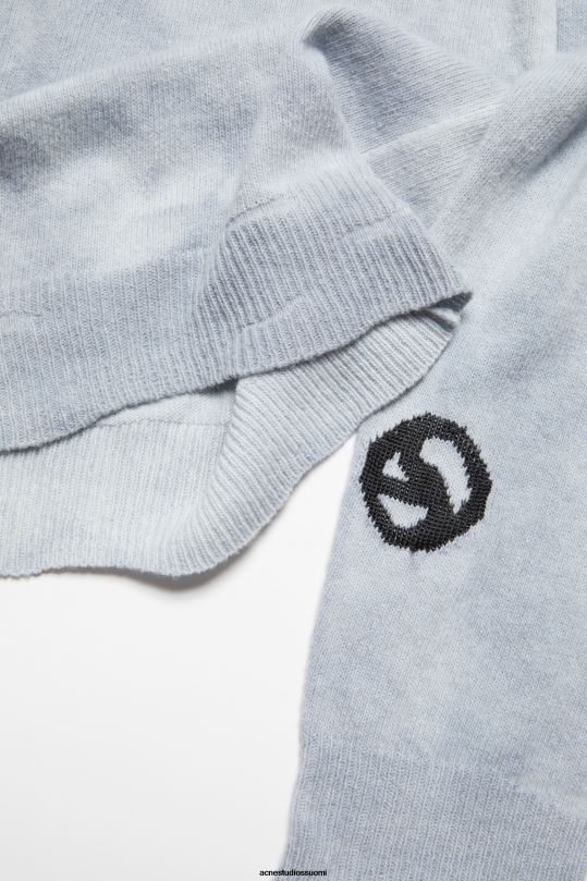 Acne Studios vaatteet pölyinen sininen 0VF2B921 pyöreä kauluspusero