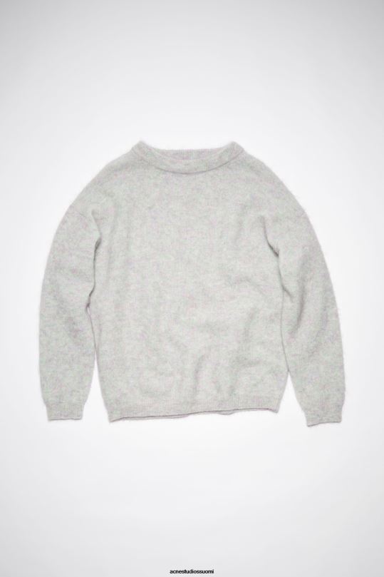 Acne Studios vaatteet pehmeä vihreä melansi 0VF2B424 pyöreä kauluspusero