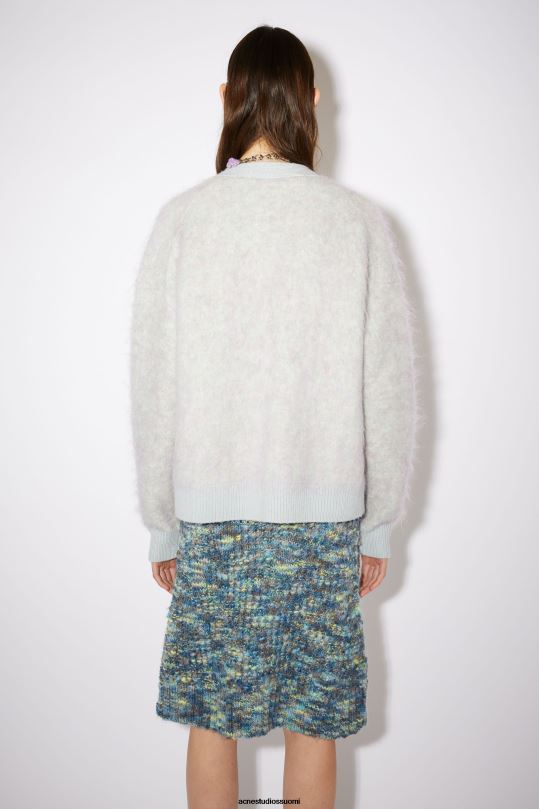 Acne Studios vaatteet pehmeä vihreä melansi 0VF2B428 villainen mohair neuletakki