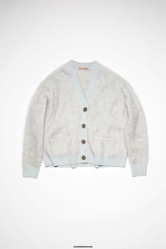 Acne Studios vaatteet pehmeä vihreä melansi 0VF2B428 villainen mohair neuletakki