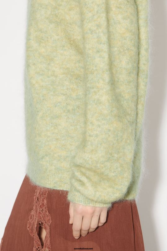 Acne Studios vaatteet pistaasin vihreä 0VF2B102 villainen mohairpusero
