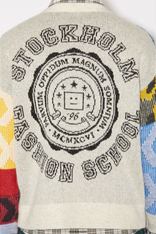 Acne Studios vaatteet ruiskukansininen/multi 0VF2B935 tilkkutukka unisex-neule