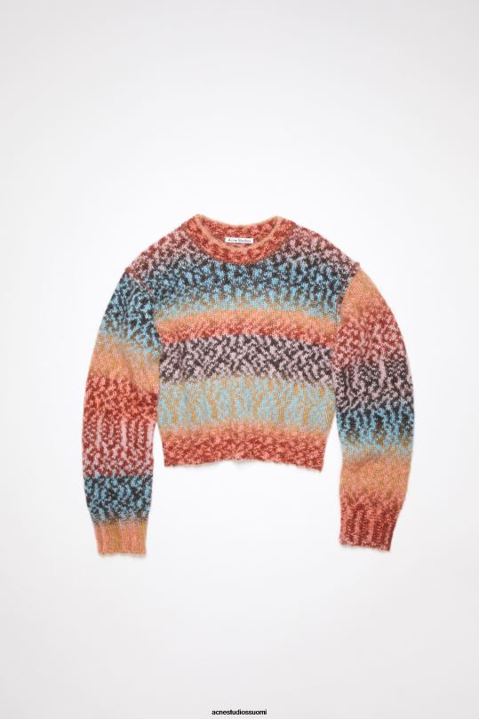 Acne Studios vaatteet ruskea/sininen multi 0VF2B114 villasekoituspusero