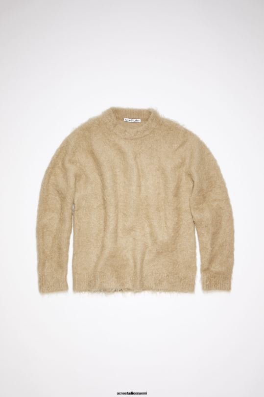 Acne Studios vaatteet tumma beige 0VF2B946 mohair villapusero