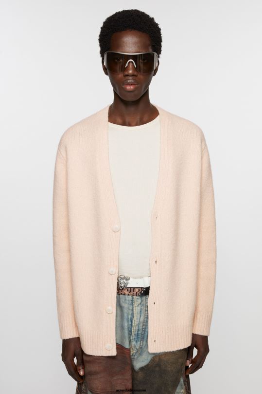 Acne Studios vaatteet vaalea pinkki 0VF2B1104 villatakkisekoitus