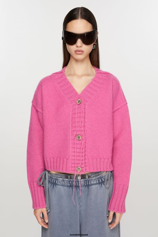 Acne Studios vaatteet vaaleanpunainen 0VF2B77 neuloa neuletakki