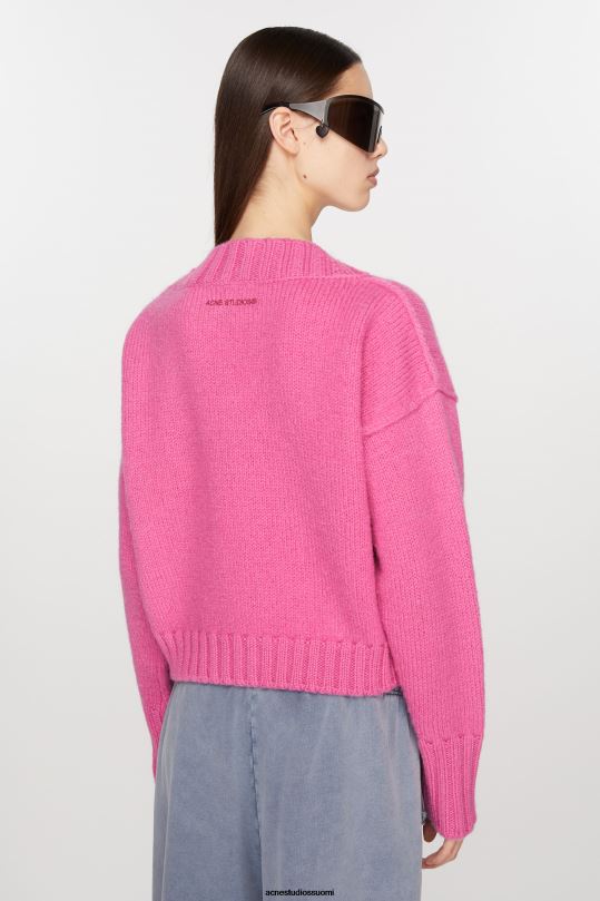Acne Studios vaatteet vaaleanpunainen 0VF2B77 neuloa neuletakki