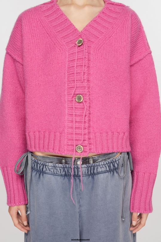 Acne Studios vaatteet vaaleanpunainen 0VF2B77 neuloa neuletakki