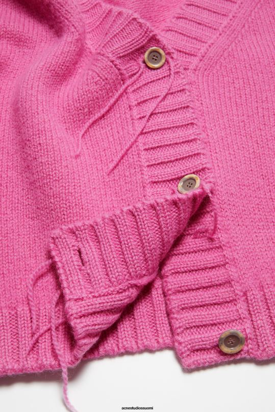 Acne Studios vaatteet vaaleanpunainen 0VF2B77 neuloa neuletakki