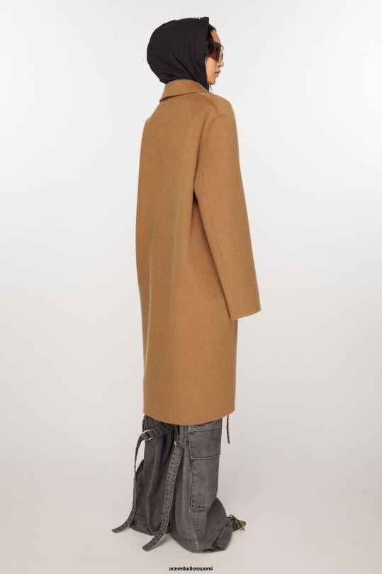 Acne Studios vaatteet kamelin beige 0VF2B12 yksirivinen villatakki